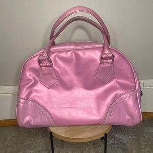 noir hot pink vintage holographic y2k shoulder bag